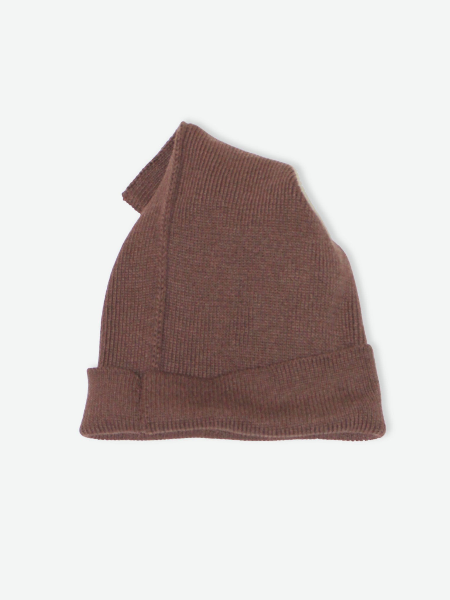 DRAPED BEANIE HAT Brown