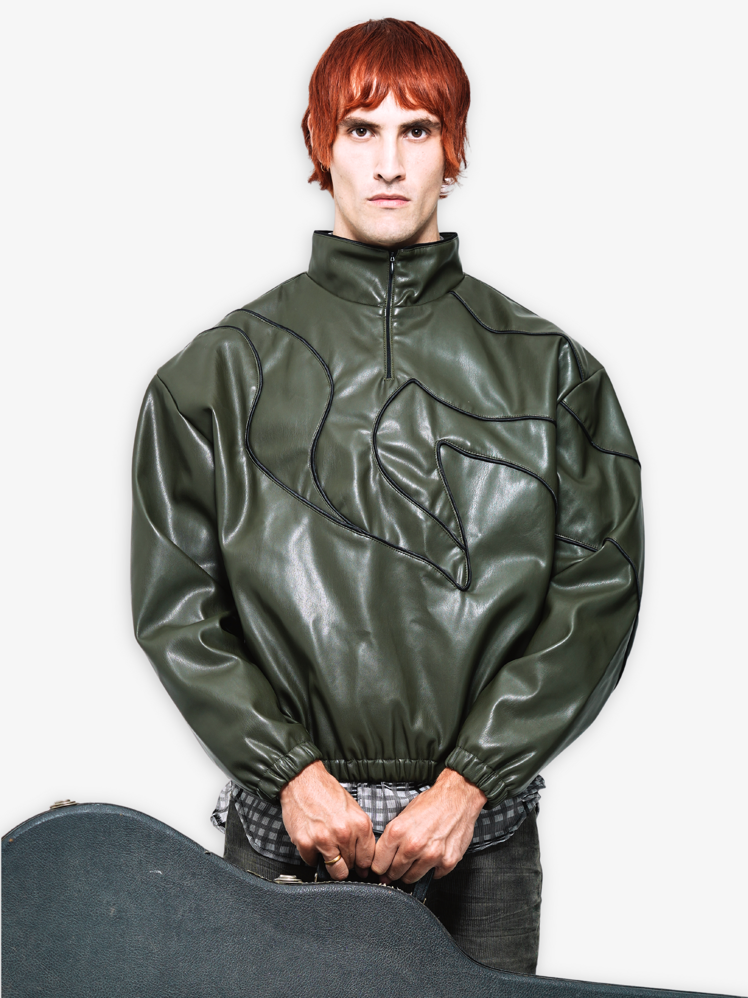 O'Keeffe Leather Sweatshirt