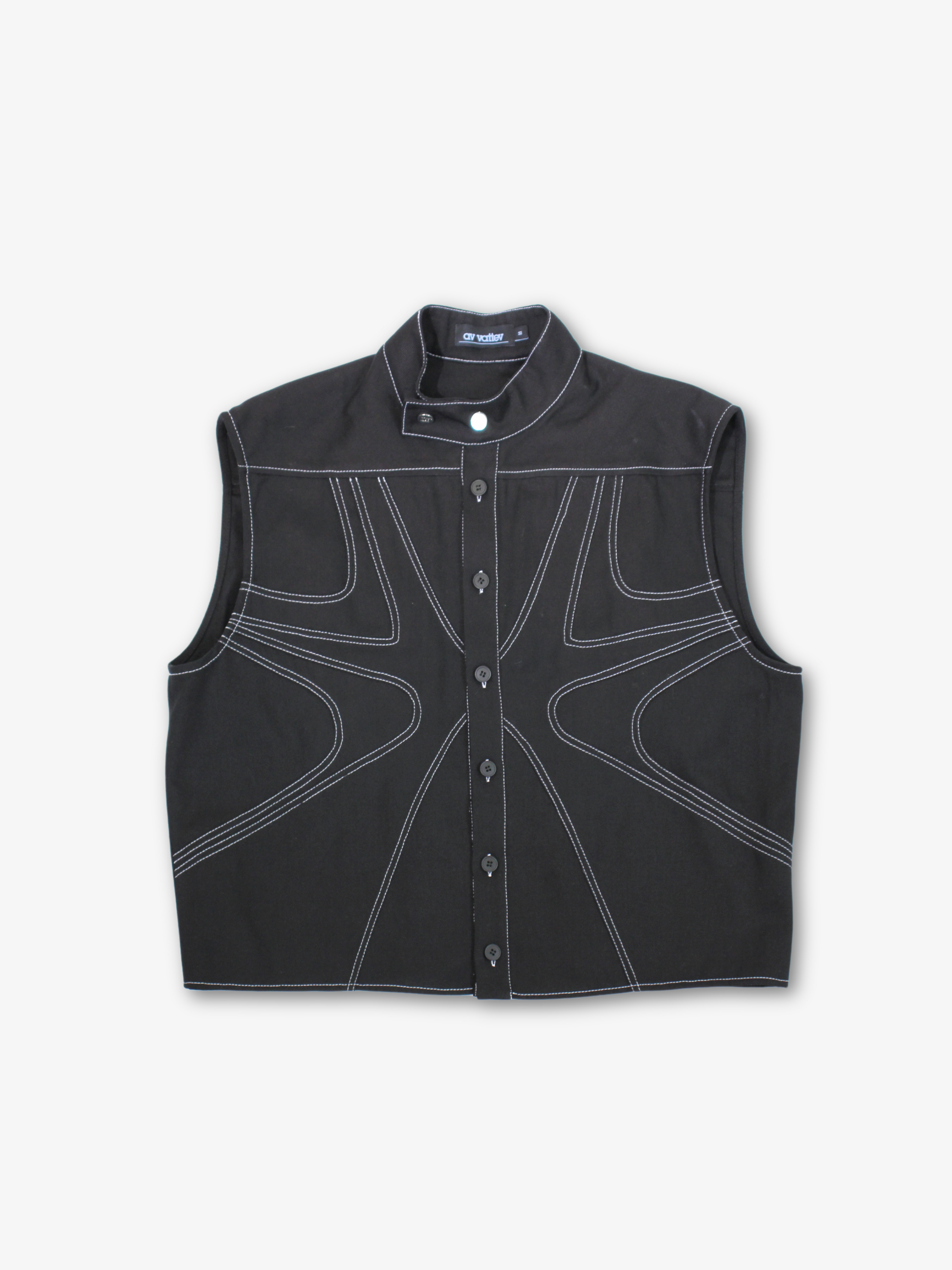 av vattev boxy jacket vest 変形ベスト av vattev boxy jacket vest 変形ベスト