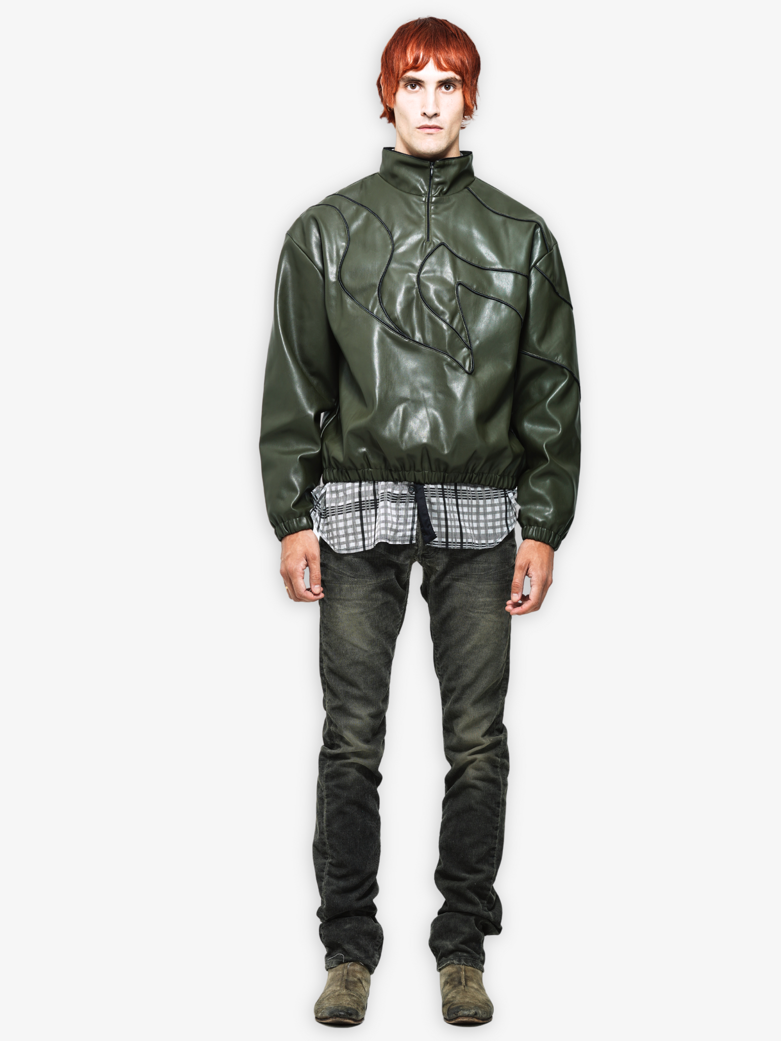 O'Keeffe Leather Sweatshirt