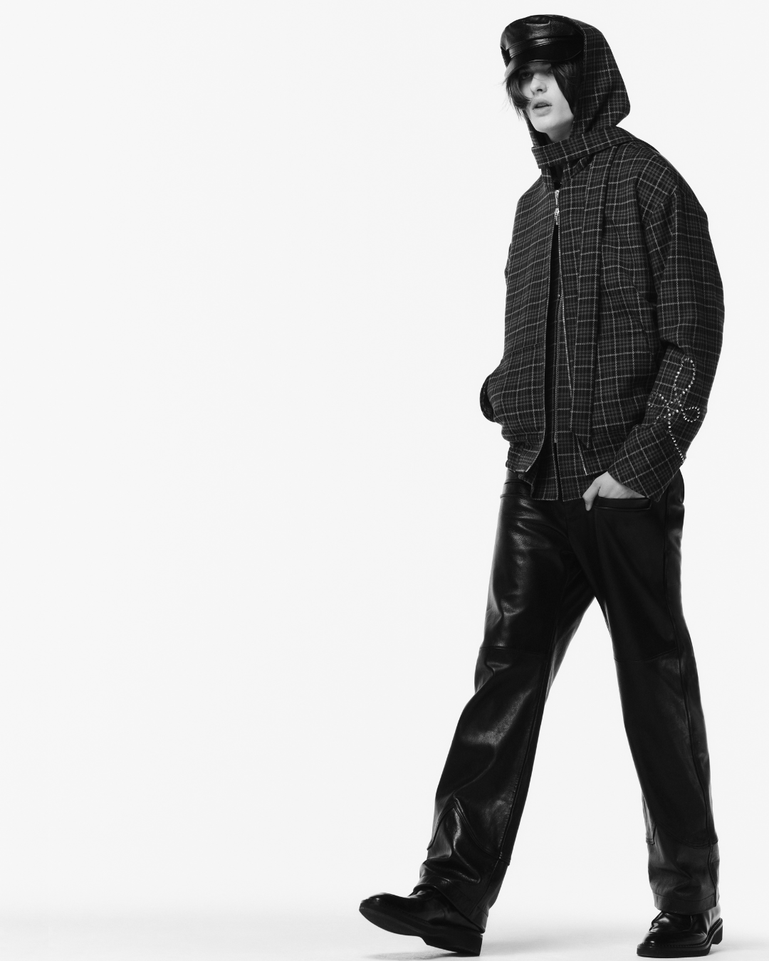 HOODED SCARF JACKET