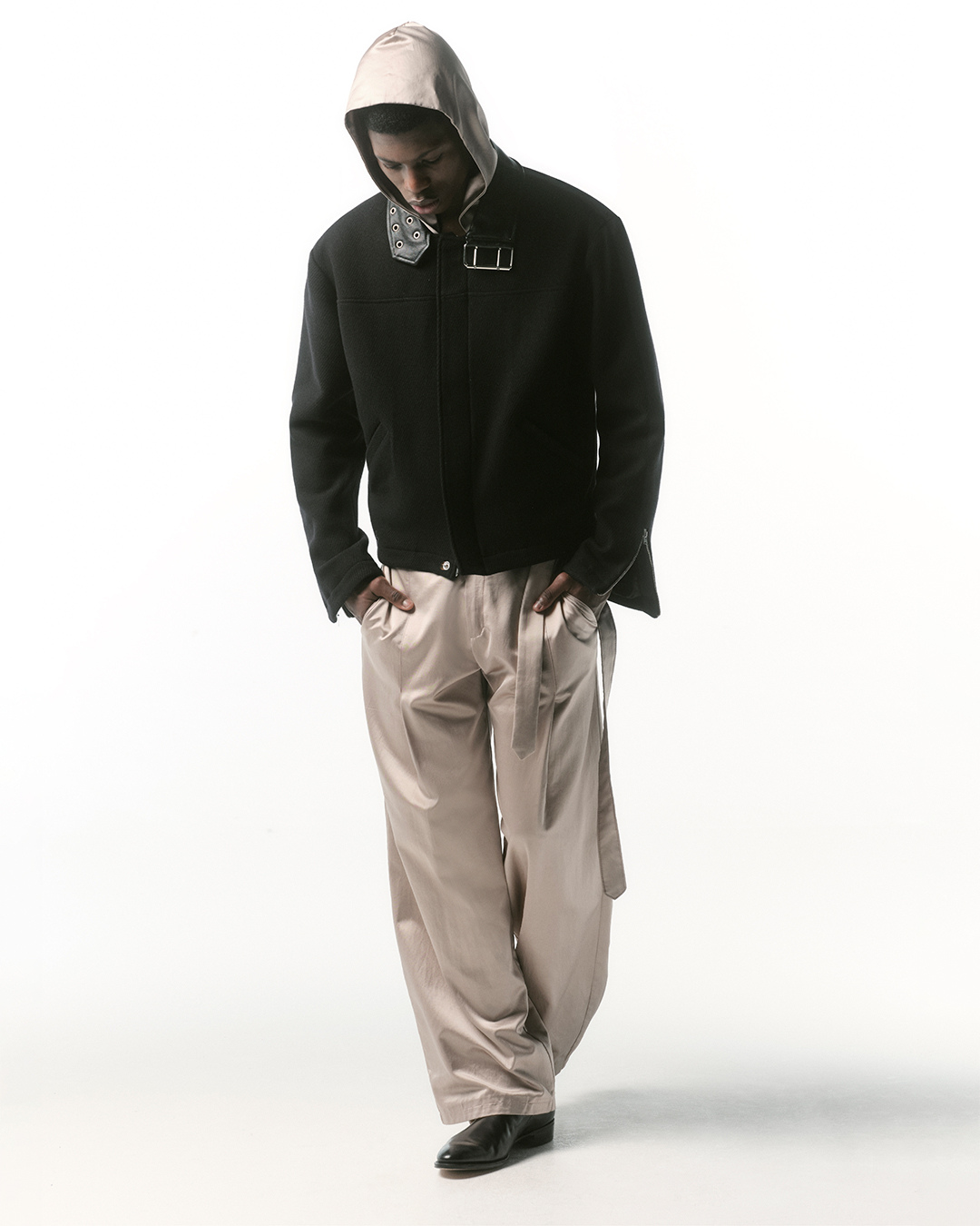 COLLAR BELT JACKET