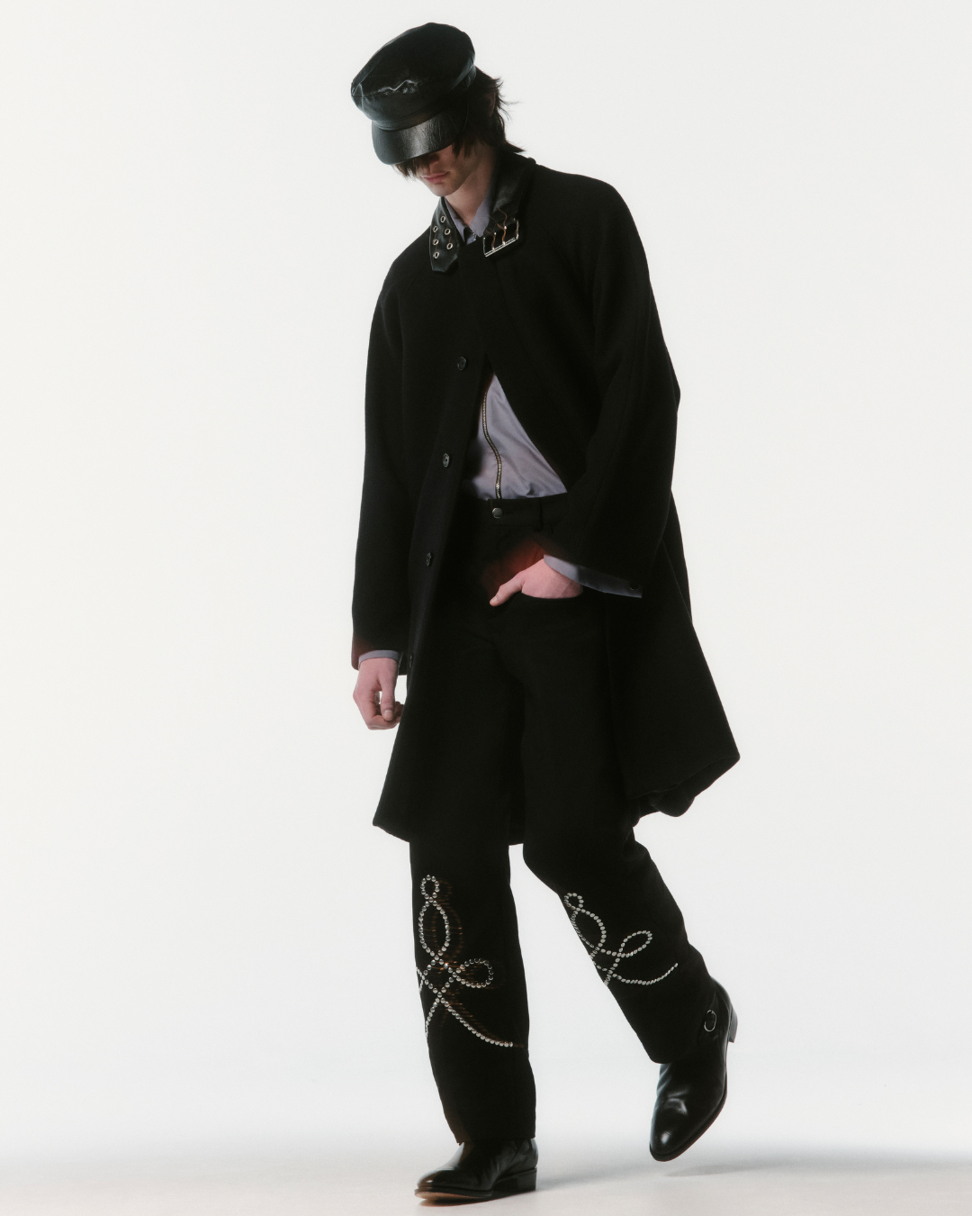 BOOT CUT CUFF PANTS