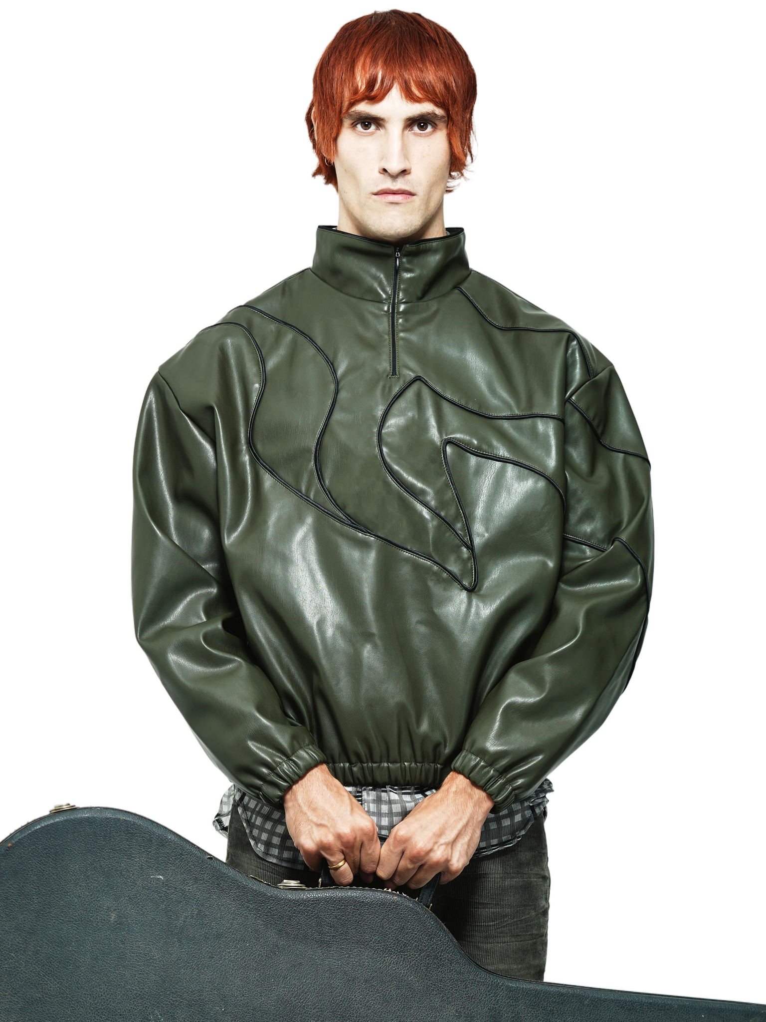 O'Keeffe Leather Sweatshirt